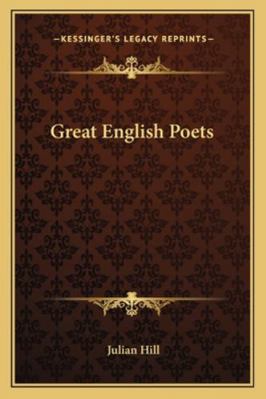 Great English Poets 1163288950 Book Cover