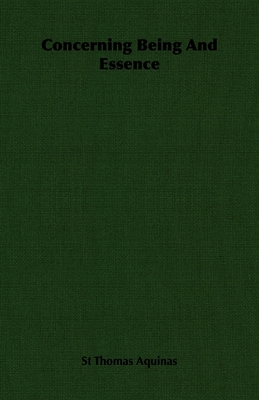 Concerning Being and Essence 1406759910 Book Cover
