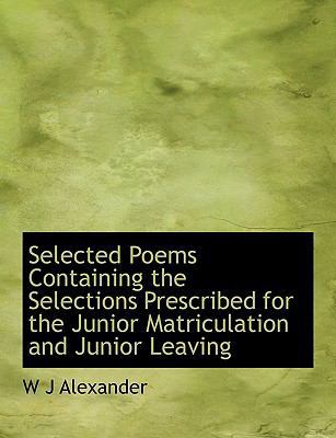 Selected Poems Containing the Selections Prescr... [Large Print] 1116037769 Book Cover