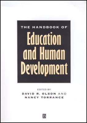 The Handbook of Education and Human Development... 0631211861 Book Cover