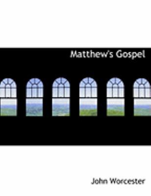 Matthew's Gospel [Large Print] 0554789353 Book Cover