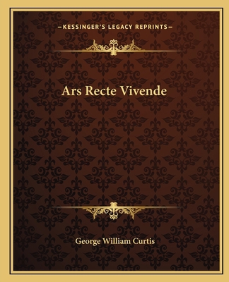 Ars Recte Vivende [Latin] 1162653655 Book Cover