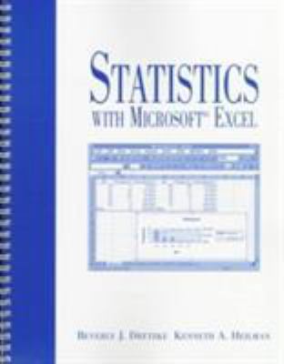 Statistics With Microsoft Excel 0139565337 Book Cover