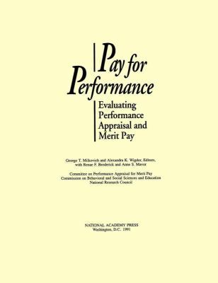 Pay for Performance: Evaluating Performance App... 0309044278 Book Cover