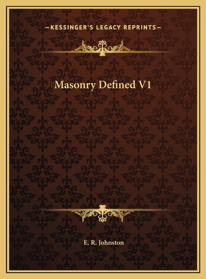 Masonry Defined V1 1169796656 Book Cover