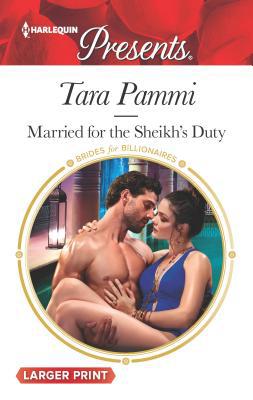Married for the Sheikh's Duty [Large Print] 0373139675 Book Cover