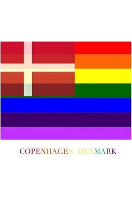 COPENHAGEN DENMARK Gay pride flag blank journal... [Danish] 171474096X Book Cover