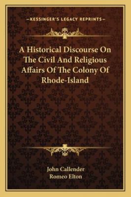 A Historical Discourse On The Civil And Religio... 116327304X Book Cover