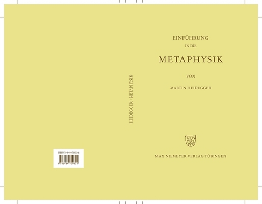 Einführung in Die Metaphysik [German] 3484700327 Book Cover