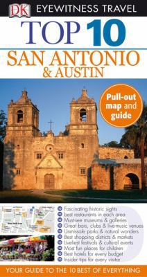 Top 10 San Antonio & Austin [With Map] 0756645808 Book Cover