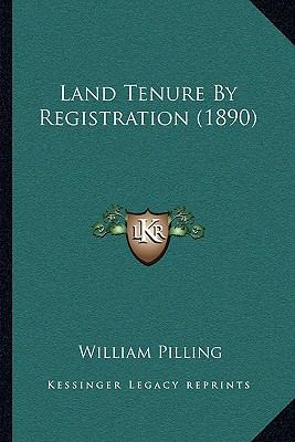 Land Tenure By Registration (1890) 1164895567 Book Cover