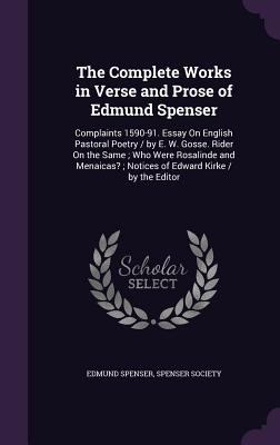 The Complete Works in Verse and Prose of Edmund... 1340596555 Book Cover