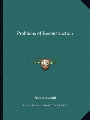 Problems of Reconstruction 1162611936 Book Cover