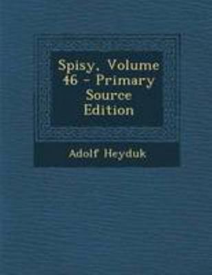 Spisy, Volume 46 [Czech] 1295145022 Book Cover