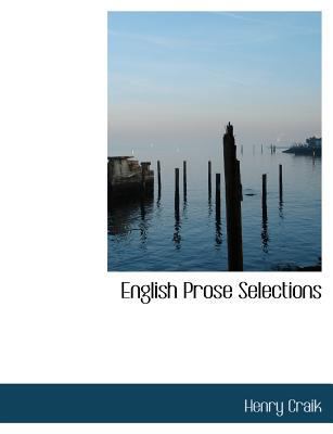 English Prose Selections [Large Print] 1116268485 Book Cover