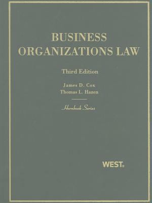 Business Organizations Law (Hornbooks) 0314160108 Book Cover