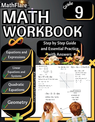 MathFlare - Math Workbook 9th Grade: Math Workb... B0D2J7JM1Z Book Cover