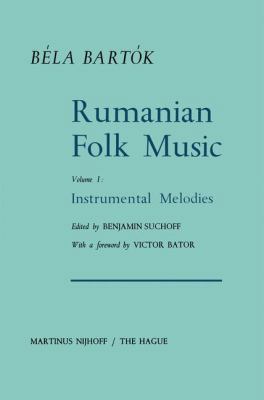 Rumanian Folk Music: Instrumental Melodies 9401035016 Book Cover