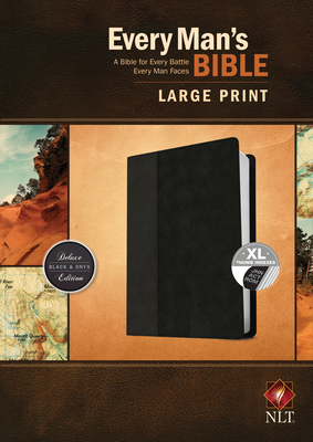 Every Man's Bible NLT, Large Print, Tutone [Large Print] 1496433572 Book Cover