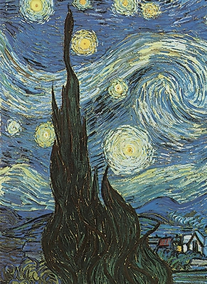 Van Gogh's Starry Night Notebook 0486498549 Book Cover