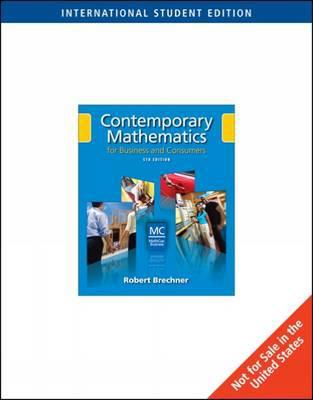 Contemporary Mathematics for Business and Consu... 0324660014 Book Cover