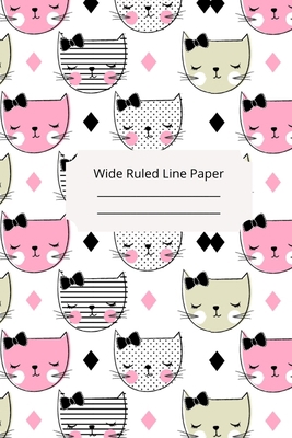 Sleep Cat Theme Wide Ruled Line Paper 1674993889 Book Cover