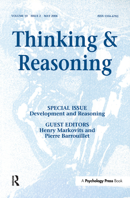 Development and Reasoning: A Special Issue of T... 1138372374 Book Cover