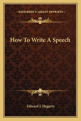 How To Write A Speech 1163809799 Book Cover