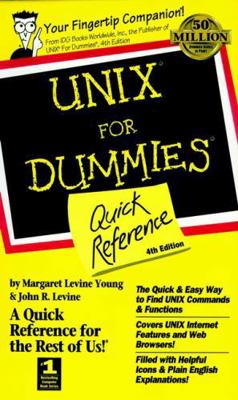 UNIX For Dummies Quick Reference 4e 0764504207 Book Cover