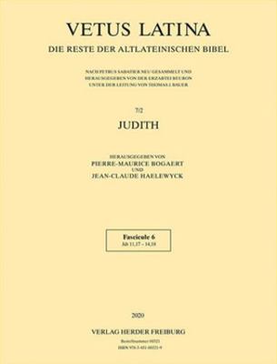 Judith: Fascicule 6: Jdt 11,17 - 14,18 [Latin] 345100321X Book Cover