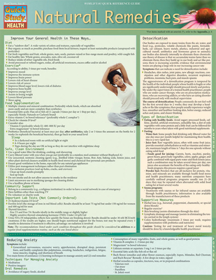 Natural Remedies: Quickstudy Laminated Referenc... 1423216520 Book Cover