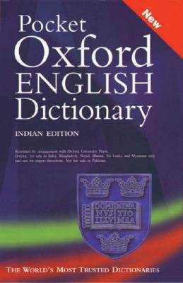 Pocket Oxford English Dictionary 0195677250 Book Cover