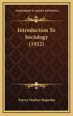 Introduction to Sociology (1922) 1164425986 Book Cover