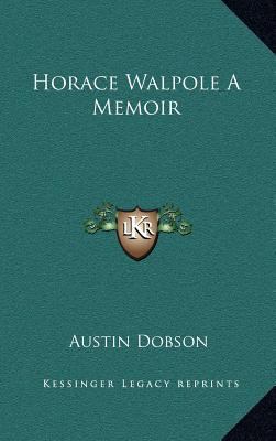 Horace Walpole a Memoir 1163319791 Book Cover