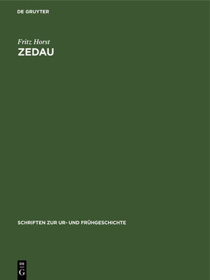 Zedau: Eine Jungbronze- Und Eisenzeitliche Sied... [German] 3112574516 Book Cover