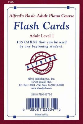 Alfred's Basic Adult Piano Course Flash Cards: ... 0739013726 Book Cover