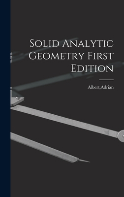 Solid Analytic Geometry First Edition 1016611692 Book Cover