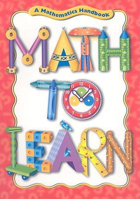 Great Source Math to Learn: Handbook Grades 1 -... 0669488720 Book Cover