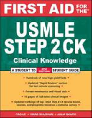 First Aid for the USMLE Step 2 CK 0071487956 Book Cover