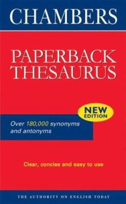 Chambers Paperback Thesaurus 0550100644 Book Cover
