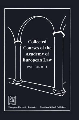 Collected Courses of the Academy of European La... 0792319966 Book Cover