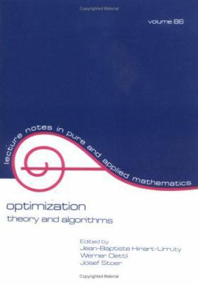 Optimization: Theory and Algorithms 0824770196 Book Cover