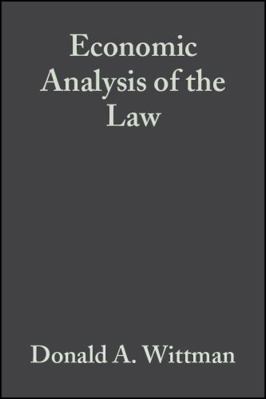 Economic Analysis of the Law: Selected Readings 0631231579 Book Cover