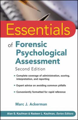 Essentials of Forensic Psychological Assessment 0470551682 Book Cover