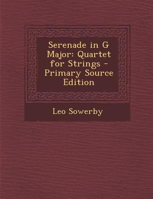 Serenade in G Major: Quartet for Strings - Prim... [No linguistic content] 1295338920 Book Cover