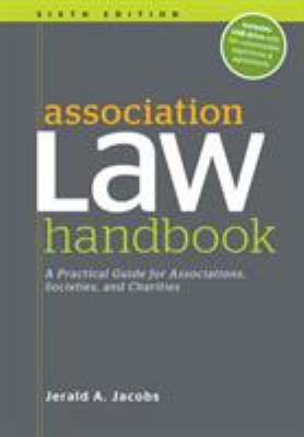 Association Law Handbook: A Practical Guide for... 0880343982 Book Cover
