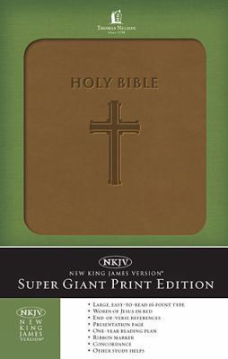 Super Giant Print Bible-NKJV [Large Print] 0529100223 Book Cover