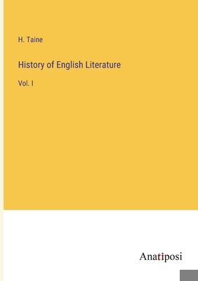 History of English Literature: Vol. I 3382148765 Book Cover