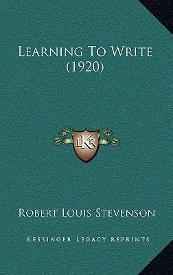 Learning To Write (1920) 1164999621 Book Cover
