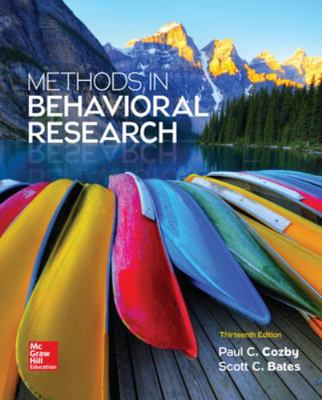 Methods in Behavioral Research 1259676986 Book Cover